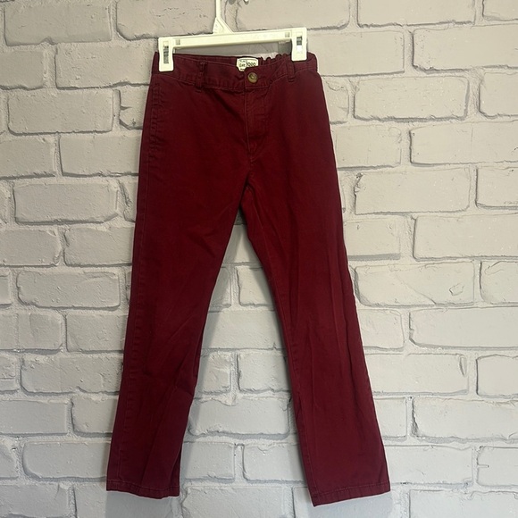 NWOT Place Deep Red Trousers size 8 - Picture 1 of 6